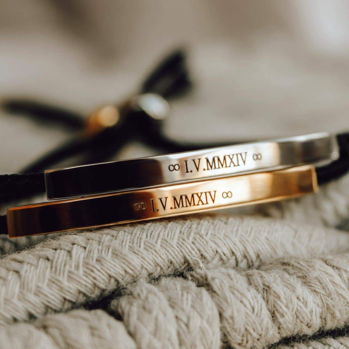 Personalized Rope Bracelets with Engraving