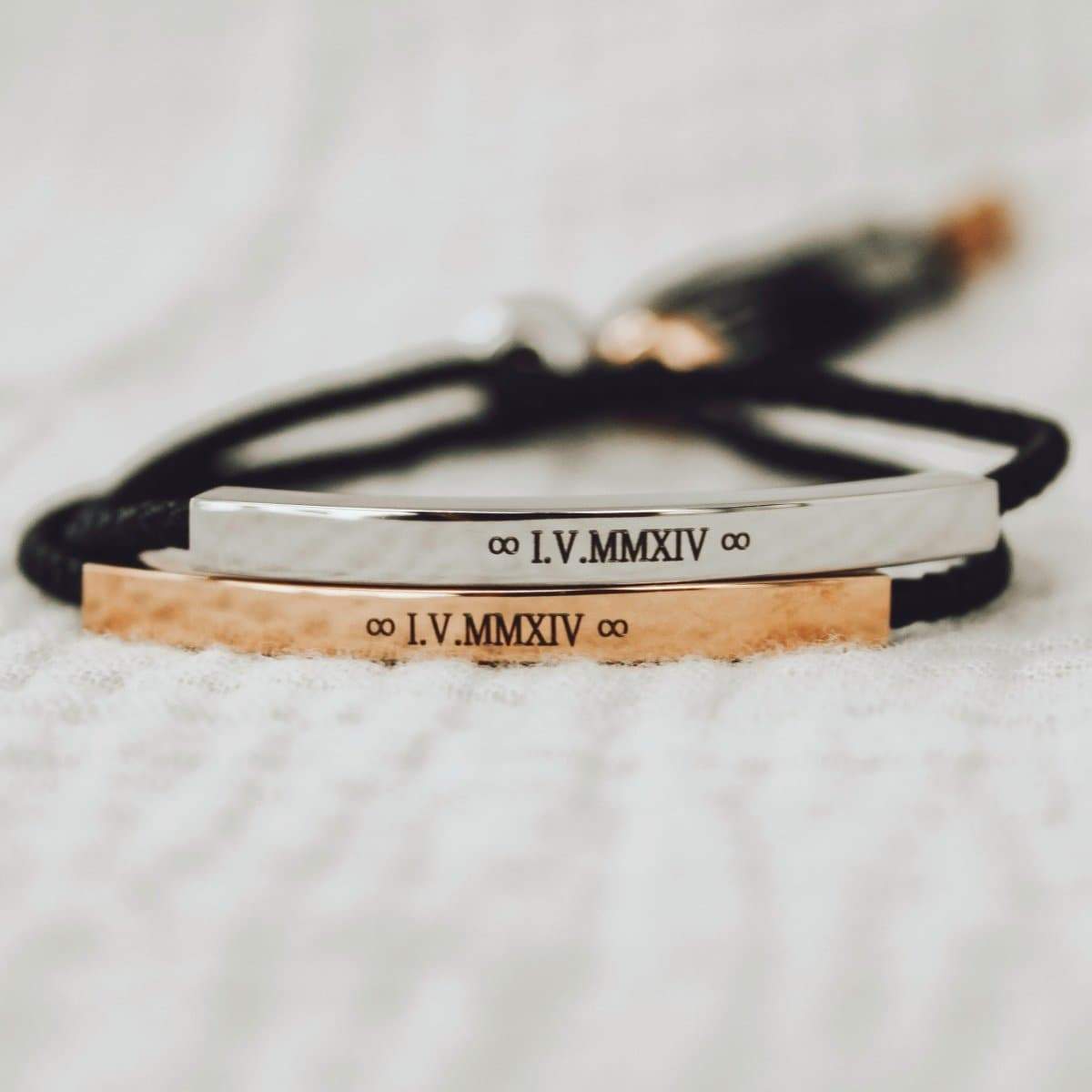 Personalized Rope Bracelets with Engraving